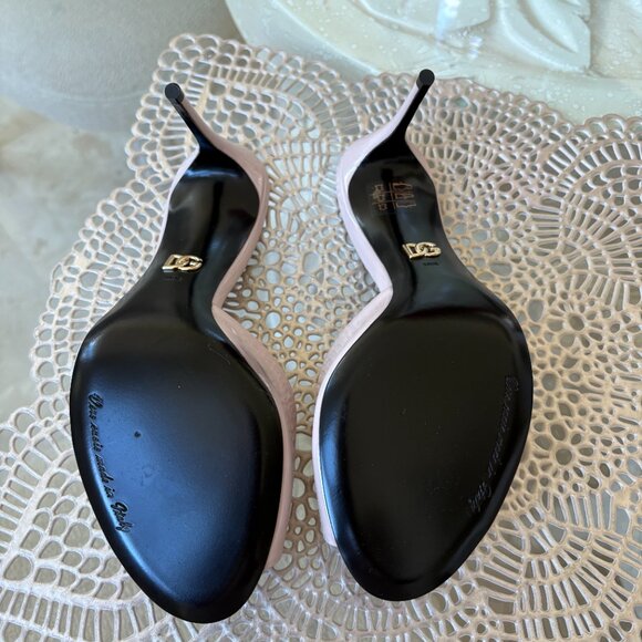 Dolce & Gabbana Patent nude/light pink backless sandal size 8.5 (Runs small) - Picture 3 of 6